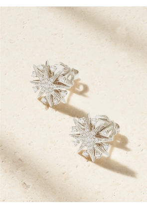 Garrard - 18-karat White Gold Diamond Earrings - One size