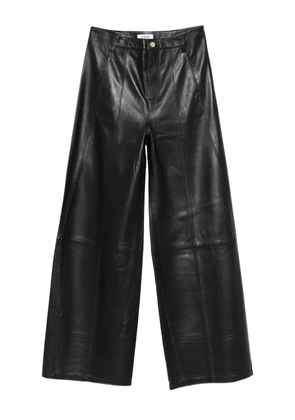 SANDRO leather trousers - Black