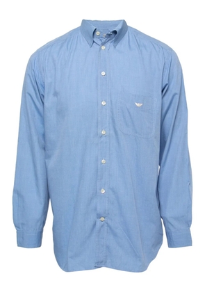 Emporio Armani Pre-Owned logo-embroidered shirt - Blue
