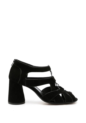 Sarah Chofakian Taylor suede sandals - Black