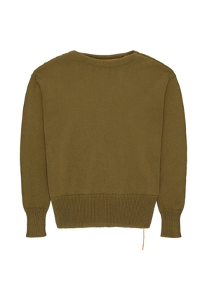 Fortela Noah boat-neck knit sweater - Green