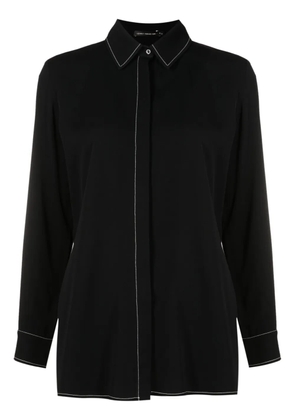 Lenny Niemeyer contrast-stitching long-sleeve shirt - Black