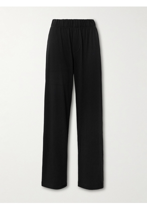 ÉTERNE - Lounge Cotton And Modal-blend Jersey Staight-leg Pants - Black - x small,small,medium,large,x large