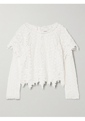 Isabel Marant - Hyliana Layered Scalloped Cotton Lace Blouse - White - FR 34,FR 36,FR 38,FR 40,FR 42,FR 44