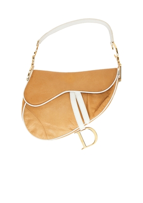 FWRD Renew Dior Saddle Bag in Blue.