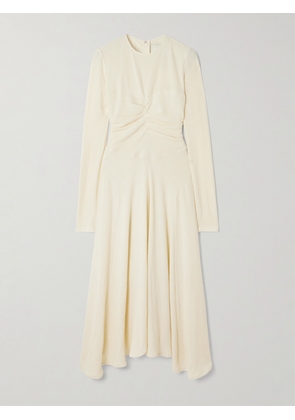 Isabel Marant - Flora Ruched Cotton-blend Midi Dress - Ecru - FR 34,FR 36,FR 38,FR 40,FR 42