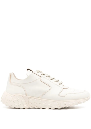 Buttero lace-up leather sneakers - White
