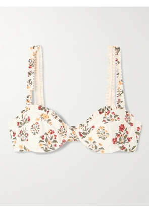 Agua by Agua Bendita - Agraz Andes Floral-print Stretch Recycled Balconette Bikini Top - Multi - x small,small,medium,large,x large