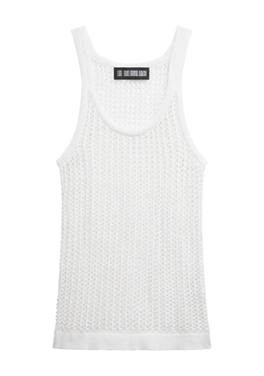 LGN LOUIS GABRIEL NOUCHI mesh tank top - White