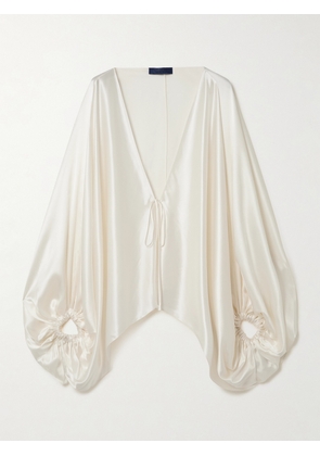 Sharon Wauchob - Cul Oversized Silk-satin Blouse - White - One size