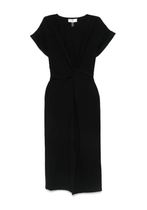 NISSA poplin midi dress - Black