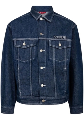 Supreme x Smurfs denim trucker jacket - Blue