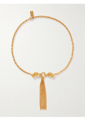 Chloé - Tasseled Gold-tone Necklace - One size