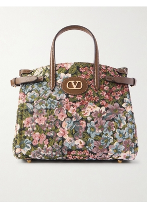 Valentino Garavani - Antibes Small Leather-trimmed Floral-jacquard Canvas Tote - Multi - One size