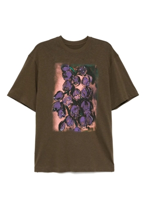 JNBY graphic-print T-shirt - Brown
