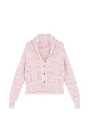 Fortela V-neck button cardigan - Pink