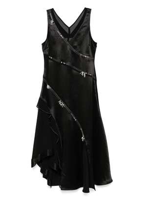 3.1 Phillip Lim embroidered satin dress - Black