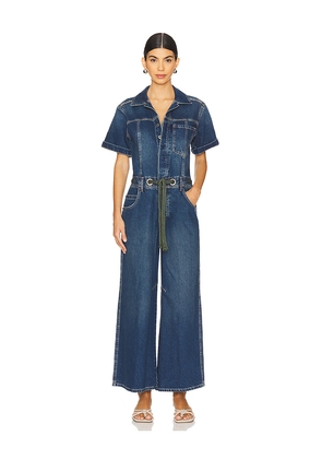 Free People x We The Free Edison Wide Leg Coverall in Denim-Medium. Size S. Also in XS.