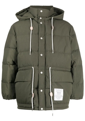 Neighborhood hooded puffer jacket - Green