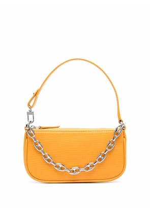 BY FAR mini Rachel lizard-skin effect shoulder bag - Orange