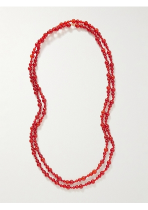 Jennifer Behr - Veda Gold-tone Carnelian Necklace - Red - One size