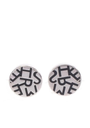 Hermès Pre-Owned 2010s logo-detail earrings - Silver