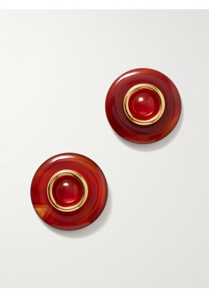 Jennifer Behr - Devon Gold-plated Carnelian Earrings - Red - One size
