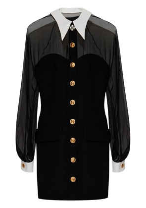 Versace panelled bustier mini dress - Black