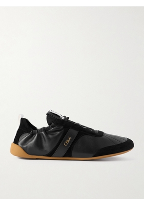 Chloé - Kick Suede And Leather Sneakers - Black - IT35,IT36,IT37,IT38,IT39,IT40,IT41,IT42