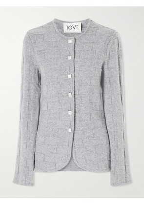 TOVE - Uma Cashmere Cardigan - Gray - x small,small,medium,large