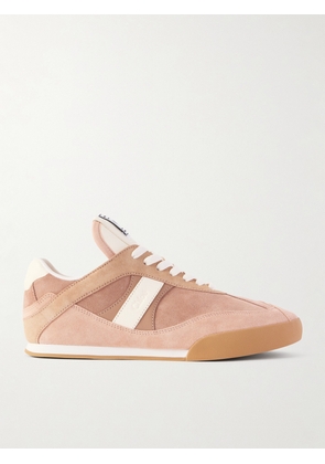 Chloé - Kick Paneled Leather-trimmed Suede Sneakers - Neutrals - IT35,IT36,IT37,IT38,IT39,IT40,IT41,IT42