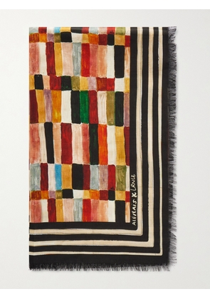 ALÉMAIS - + Lrnce Printed Cotton-voile Scarf - Multi - One size