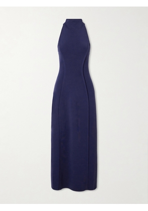 Cult Gaia - Keller Stretch-knit Turtleneck Midi Dress - Blue - xx small,x small,small,medium,large