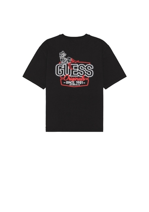 Guess Originals American Classic Tee in Black. Size L. Also in M, S.