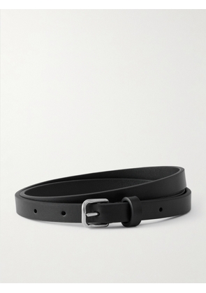 The Row - Textured-leather Belt - Black - 75,80,85,90