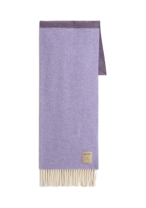 Woolrich two-toned wool scarf - Purple