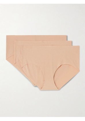 Commando - Butter Set Of Three Stretch-micro Modal Briefs - Neutrals - XS/S,S/M,M/L,L/XL