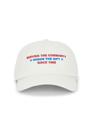 Honor The Gift Community Trucker Cap in White.