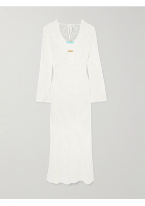 Melissa Odabash - Casey Embellished Open-knit Coverup - White - x small,small,medium,large