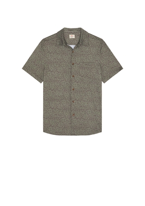 Faherty Short Sleeve Hermosa Shirt in Green. Size M. Also in S, XL/1X.