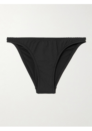 Melissa Odabash - Pompano Scalloped Bikini Briefs - Black - UK 6,UK 8,UK 10,UK 12,UK 14,UK 16
