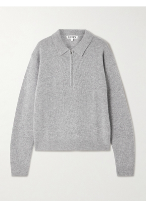 ÉTERNE - Blaise Cashmere Half-zip Sweater - Gray - XS/S,M/L,L/XL