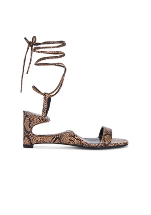 Jeffrey Campbell Reversed Sandals in Brown. Size 10. Also in 6, 7, 7.5, 8.