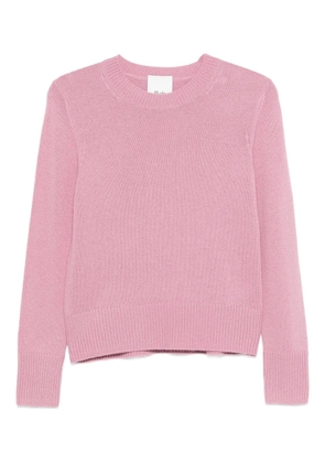 Allude round-neck long-sleeve sweater - Pink