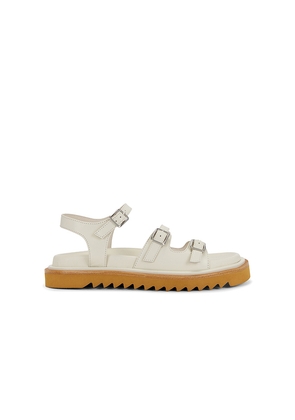 INTENTIONALLY BLANK Ricoya Sandal in Cream. Size 10. Also in 6, 7, 8, 9.