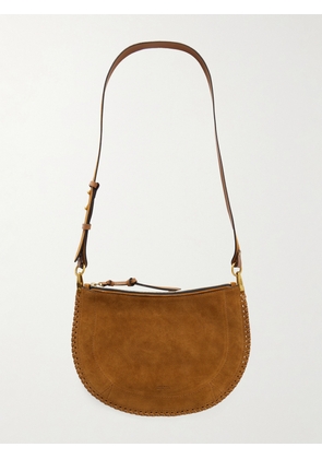 Isabel Marant - Oskan Soft Whipstitched Suede Shoulder Bag - Brown - One size