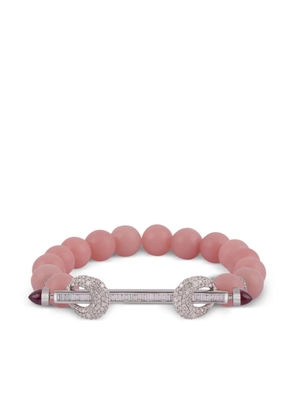 Ananya 18kt white gold Chakra diamond and opal bracelet - Silver