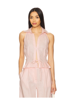 HEVRON Sloan Vest in Blush. Size L. Also in M.