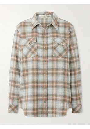 God’s True Cashmere - Checked Cashmere Shirt - Green - xx small,x small,small,medium,large
