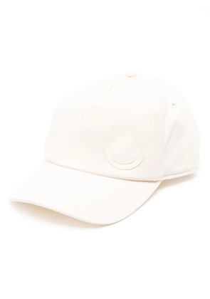 Moncler logo-appliqué gabardine cap - Neutrals